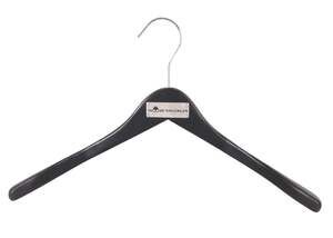 Moose Knuckles Heavy Duty Wooden Coat Hangers Set of 4 Black